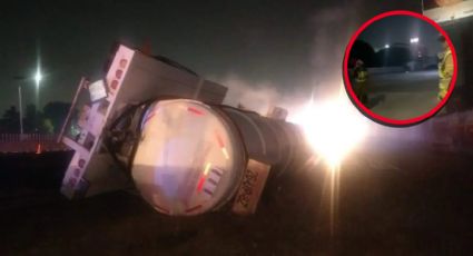 Vuelca pipa con ácido clorhídrico; peligro de nubes tóxicas hace evacuar a habitantes | VIDEO