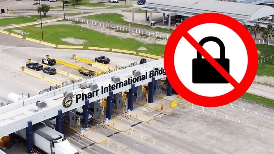 Bloqueo en el Puente Reynosa-Pharr.