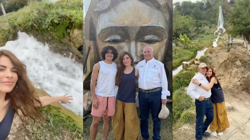 Gloria Trevi visita la Virgen de la Misericordia