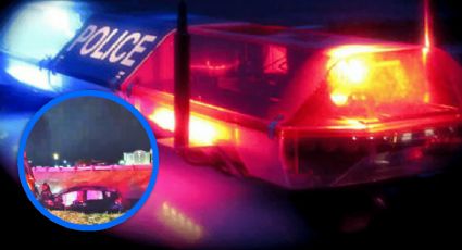 Auto cae a canal en Laredo en presunto 'pega y corre' durante tormenta nocturna