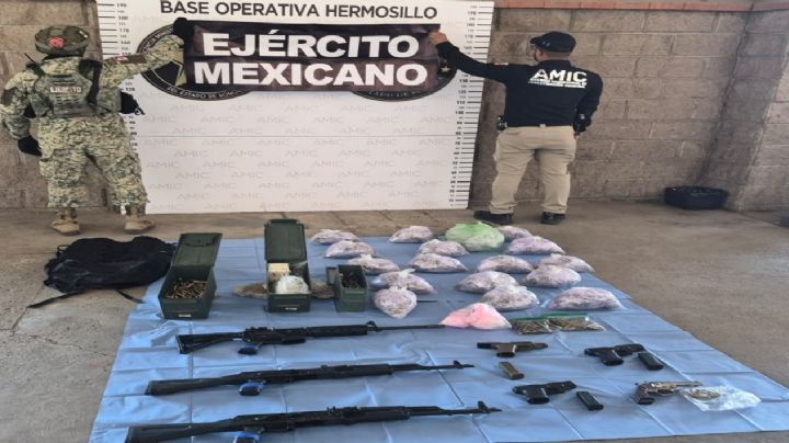 Gabinete de Seguridad catea inmueble y asegura armas largas en Sonora