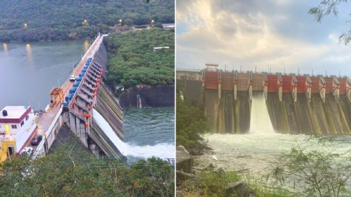 Conagua desfoga la presa 'La Boca' en Nuevo León; piden a la población extremar precauciones