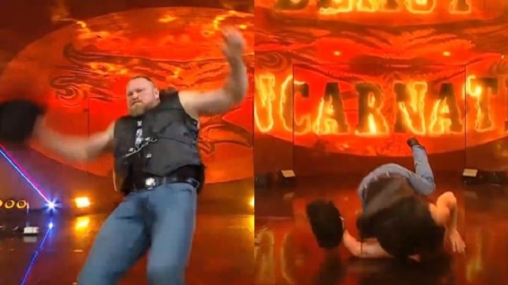 Temible luchador de la WWE sufre 'aparatoso' accidente en vivo y reacciona | VIDEO