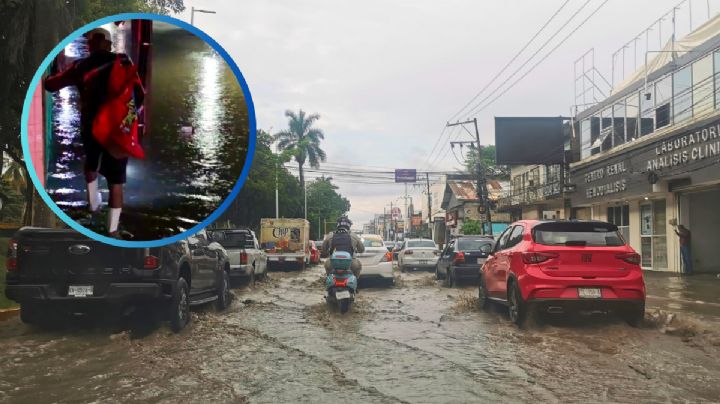 Lluvias del Frente Frío 16 provocan nuevas afectaciones en Poza Rica; colonias quedan inundadas | VIDEO