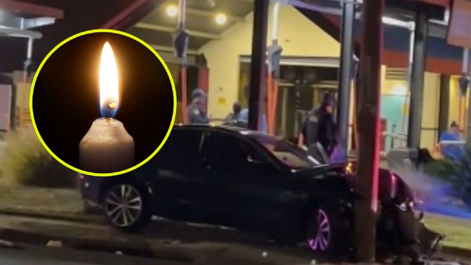 Choque contra poste de luz deja a oscuras a barrio en Laredo