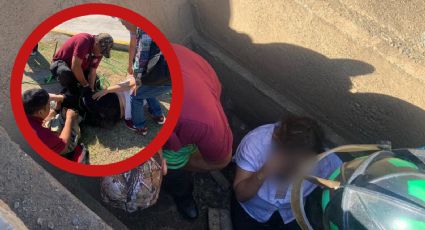 Mujer cae dentro de una fosa de casi 2 metros en un cementerio en Ciudad Victoria