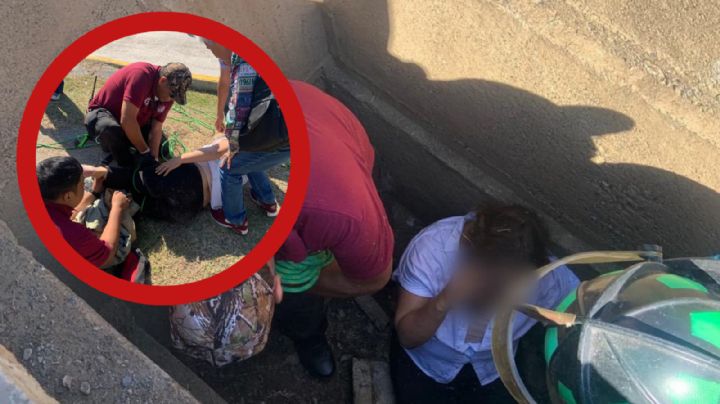 Mujer cae dentro de una fosa de casi 2 metros en un cementerio en Ciudad Victoria