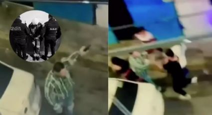 Quiso pasarse de listo con sus vecinos disparando al aire; recibió una brutal golpiza cuando ya no tuvo balas | VIDEO