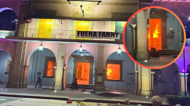 Asesinato de Carlos Manzo: protestas en Apatzingán terminan con incendio del Palacio de Gobierno