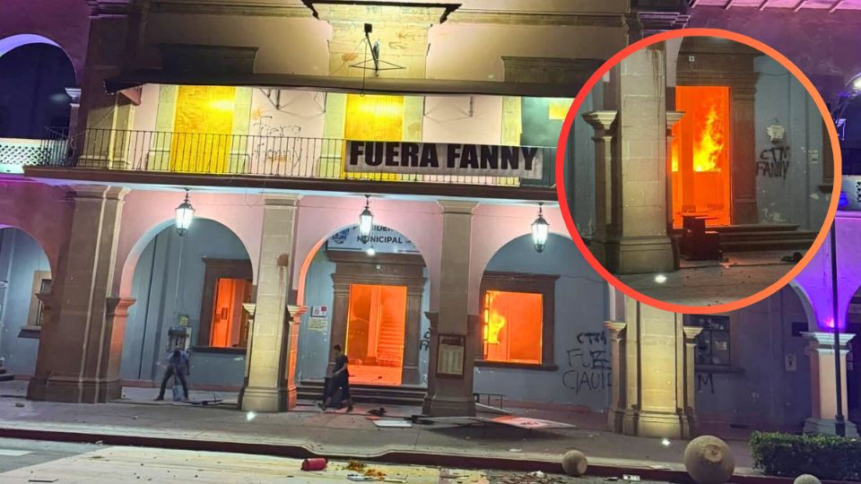 Queman Palacio de Apatzingán