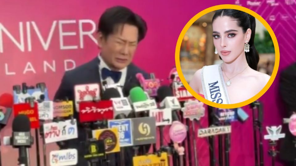 Directivo de Miss Universo Tailandia llora tras insultar a Fátima Bosch
