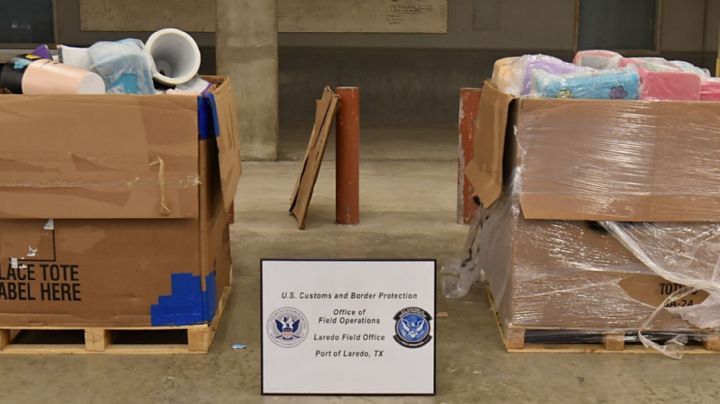 Aseguran cargamento de 'cristal' valuado en 16 millones de dólares en el cruce Laredo–Colombia