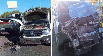 Choque múltiple en la Carretera Nacional deja un lesionado y caos vial rumbo a Monterrey