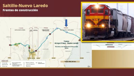 Tren del Golfo de México: ¿cuánto tiempo tardará el trayecto de Nuevo Laredo a Saltillo?