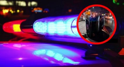 Cafre termina volcado tras impactarse contra camioneta; choque asustó a creyentes que rezaban en iglesia