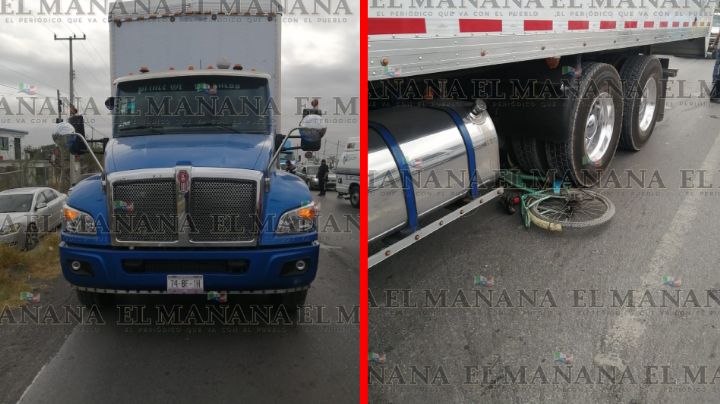 Ciclista es brutalmente atropellado en Nuevo Laredo; tráiler lo arrastró varios metros