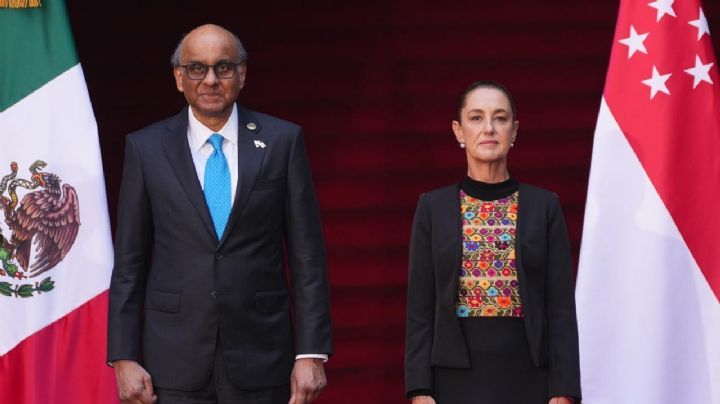 Sheinbaum y el presidente de Singapur encabezan encuentro con empresarios en Palacio Nacional