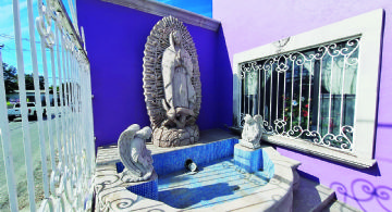 Devoción 'de altura' a la Virgen de Guadalupe: vecina comparte monumental imagen de cantera