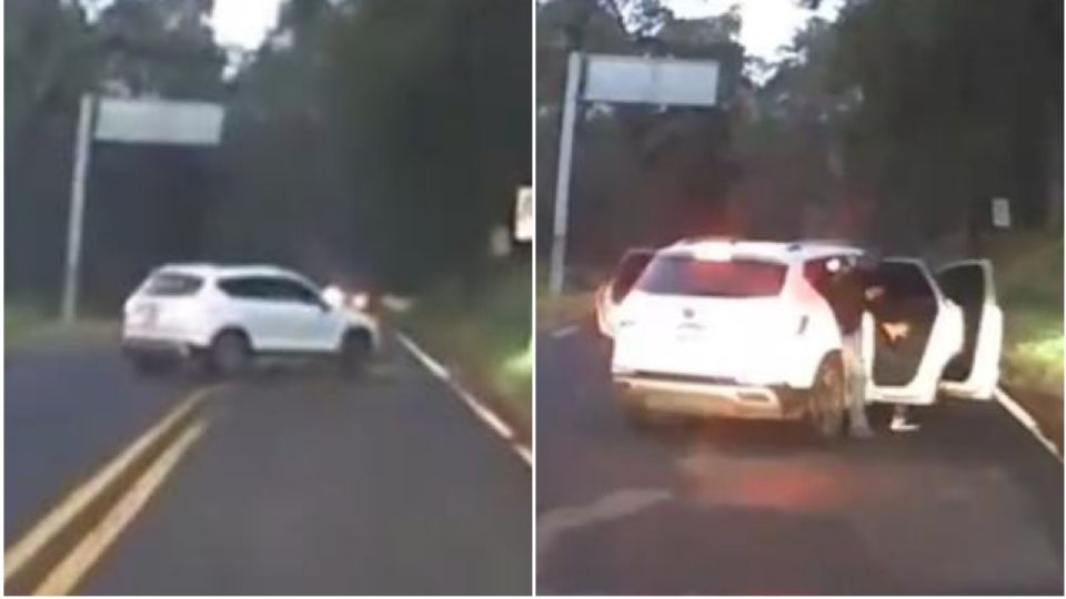 Captan intento de asalto en autopista de México