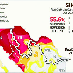 Sufre el río Bravo 36 meses de sequía