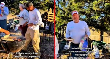 Trabajadores mexicanos celebran a su jefe estadounidense y rompen discursos de odio | VIDEO