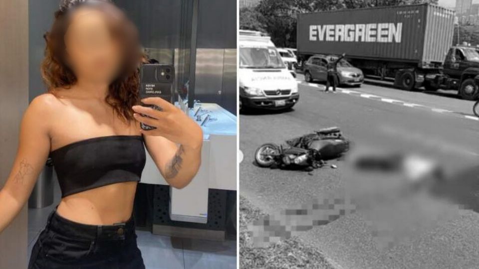 La influencer fue embestida por un camión.