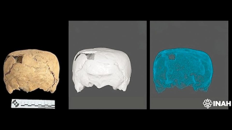 El cráneo cuadrado desconcertó a los científicos.