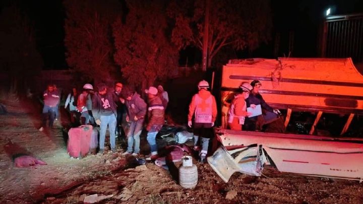 Fatal volcadura: mueren 5 jornaleros tras accidente en carretera federal de Zacatecas