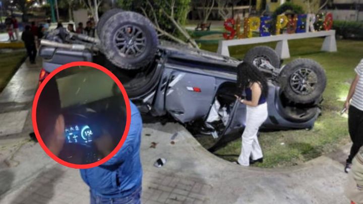 MOMENTO EXACTO en que joven graba la muerte de su amigo tras volcadura