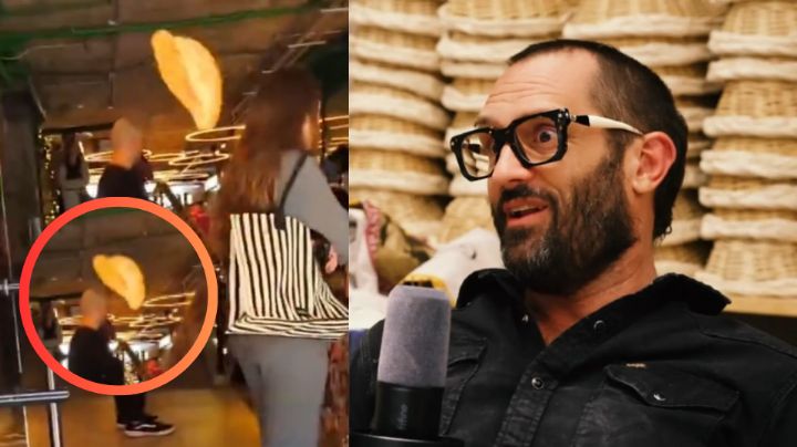 MOMENTO EXACTO en que persona lanza bolillos a Green Rhino, la panadería de Richard Hart