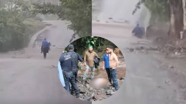 '¡Está loco ese señor!': hombre y su caballo mueren arrastrados por la corriente de un río en Veracruz | VIDEO