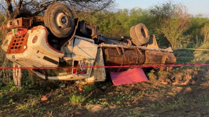 Juan muere en volcadura de camión en Ciudad Victoria; se reportan heridos