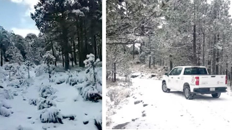 Intensa nevada en Veracruz