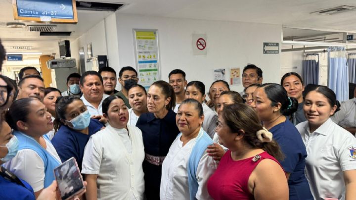 Sheinbaum supervisa atención a lesionados del Tren Interoceánico; anuncia apoyo económico inmediato a familias