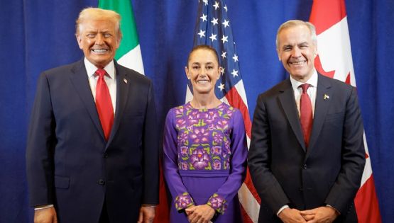 Fotografía histórica: Sheinbaum, Trump y Mark Carney anticipan un nuevo rumbo político y deportivo