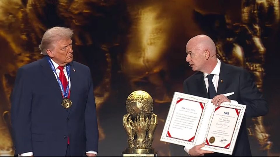 Durante la ceremonia, Trump aseguró que el premio era “uno de los mayores honores” de su vida