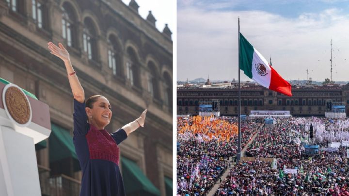 Festeja Claudia Sheinbaum ante 600 mil mexicanos 7 años de la 4T
