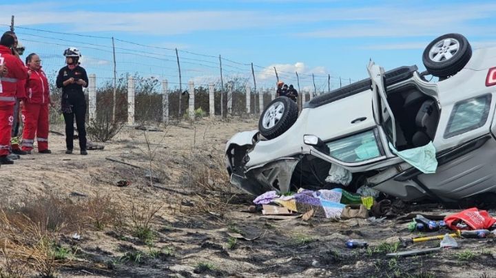 Familia que murió en terrible choque frontal iba hacia Monterrey; 5 muertos y un lesionado grave en la Carretera a Monclova