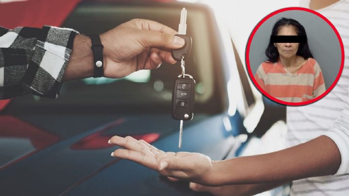 'Le dan la mano y se toma el pie': la detienen con el auto prestado para su novio en Laredo