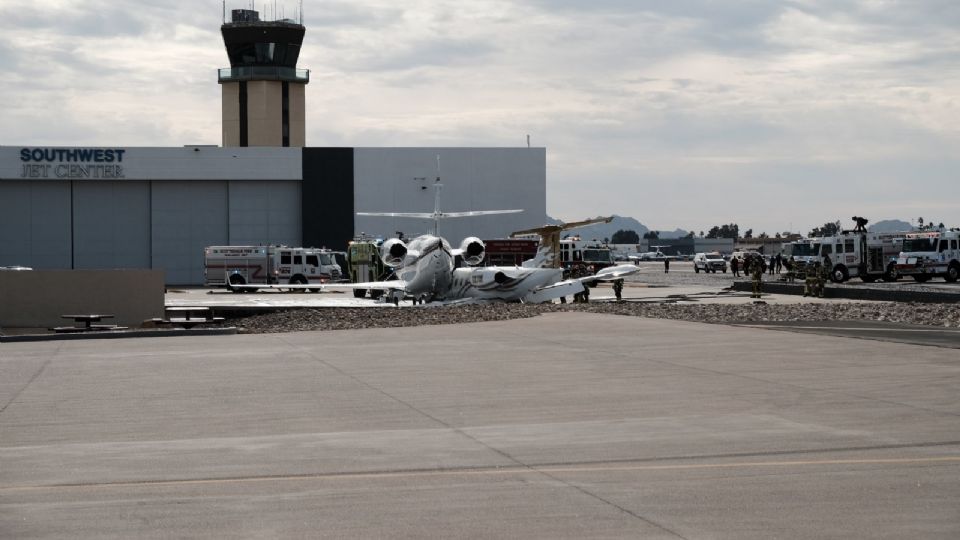 Dos avionetas terminaron impactadas cuando una de ellas aterrizaba