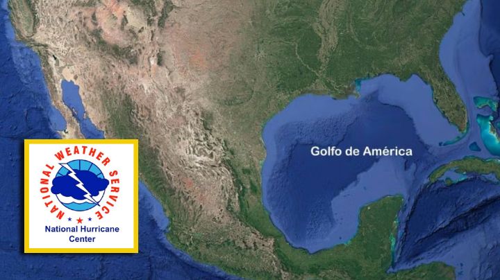 Centro Nacional de Huracanes de Estados Unidos cambia el nombre del Golfo de México; así luce actualmente