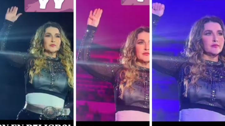 MOMENTO EXACTO en el que Alicia Villarreal hace señal de auxilio en concierto en Michoacán