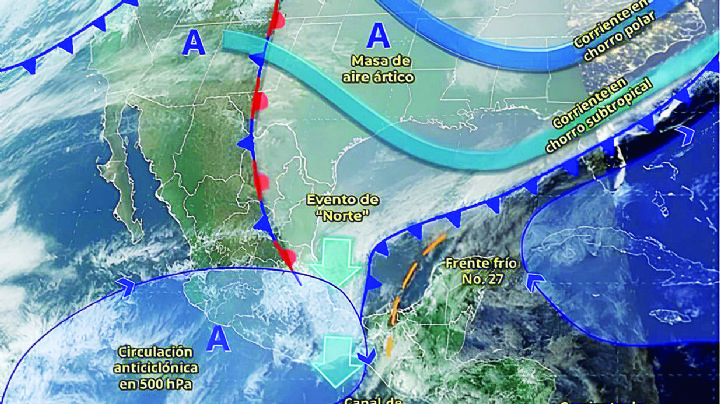 Se acerca un vórtice polar a Nuevo Laredo