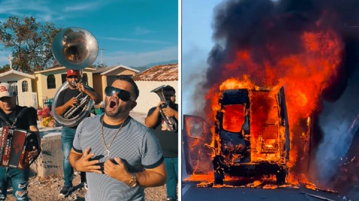 Roberto Junior sufre accidente y su camioneta arde en llamas; este es su estado de salud