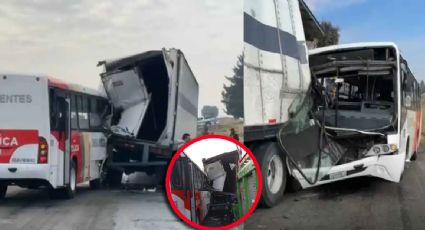 Autobús con pasajeros choca de lleno contra tráiler; dejó a 10 pasajeros heridos | FOTOS