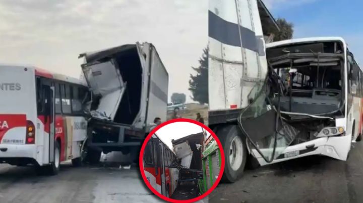 Autobús con pasajeros choca de lleno contra tráiler; dejó a 10 pasajeros heridos | FOTOS