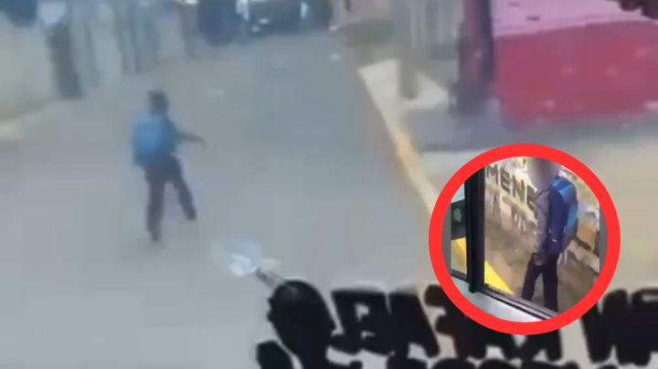 MOMENTO EXACTO en que niño de primaria es víctima de bullying por parte de chofer de autobús