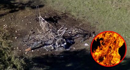 MOMENTO EXACTO en que avión impacta contra el suelo en Texas; quedó carbonizado | VIDEO