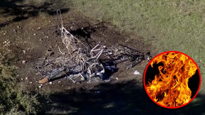 MOMENTO EXACTO en que avión impacta contra el suelo en Texas; quedó carbonizado | VIDEO