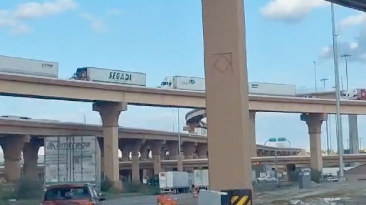 Protestas de traileros pegan a las calles de Laredo, Texas; se congestionan avenidas